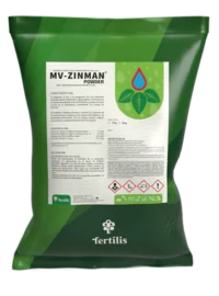 MV-ZINMAN ® POWDER corrige rápidamente deficiencias de zinc y manganeso, esenciales para la enzimática y el crecimiento vegetal, mejorando la salud y productividad de las plantas.