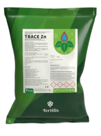 TRACE ® Zn es un fertilizante avanzado con zinc quelatado por EDTA, diseñado para mejorar la absorción y utilización de zinc en plantas, optimizando su crecimiento y resistencia al estrés en suelos alcalinos.